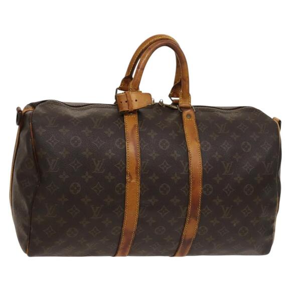 LOUIS VUITTON Monogram Keepall Bandouliere 45 Boston Bag M41418 - Picture 1 of 16